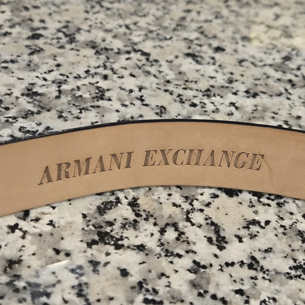 Armani Exchange | Italian Leather Belt with Adjustable Clamp Buckle